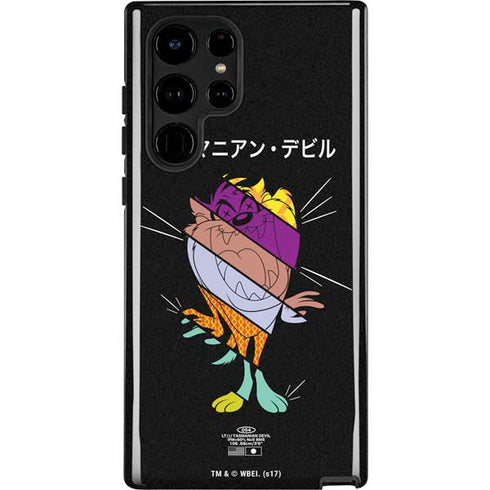 Looney Tunes Tasmanian Devil Sliced Juxtapose Galaxy Cases